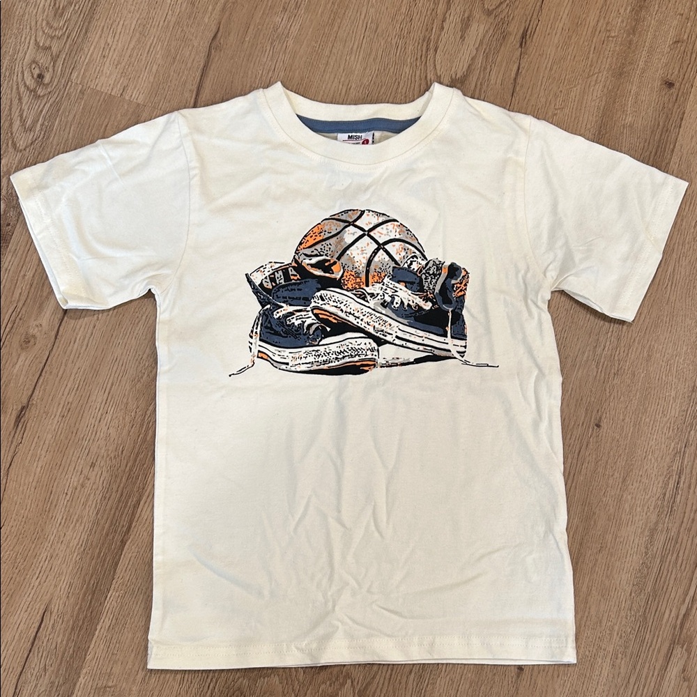 Mish Boys Ivory Sports Graphic Tee